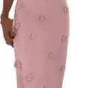 Women's Knit Maxi Dress Spaghetti Strap Floral Dresses Bodycon Knitted Beach Long Dress Backless Swim Cover up Dresses, size -M
