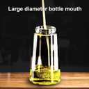 2 in 1 Glass Oil Sprayer & Dispenser,16oz/470ml Olive Cooking, Air Fryer, and Salad, for Kitchen Gadgets and Air Fryer Accessories, w/Stickers (Black)