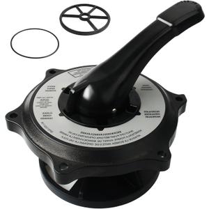 SPX0710XBA17 Key Cover and Handle Assembly for Hayward Multiport Valve Replacement, Pool Sand Filter Pump Parts Compatible with 1 1/2" Vari-Flo Valves SP0710, SP0710X, SP0711, SP0712, with Gasket