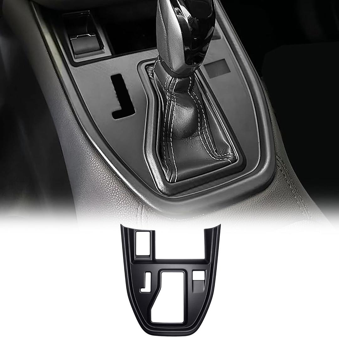 Center Console Gear Shift Panel Cover Trim for Outback/Legacy Accessories 2020 2021 2022 2023 2024 2025(Matte Black Without Extra Button)