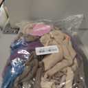 4 Pack Women Long Sleeve Shirts, 95% Cotton V Neck Ribbed Knit Tops Fitted Lightweight Basic Going Out Shirts (Small, Light Khaki, Mocha Brown, Royal Blue, Grape Purple)