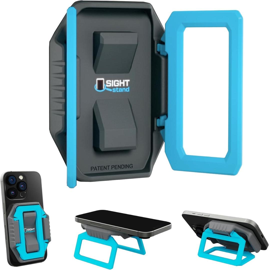 SightStand Phone Stand Magnifier with Clip-On Focus Lens  Universal Smartphone Holder for Reading Assistance  Sturdy Grip, Adjustable, Secure Hold, Durable, Works with Any Phone