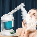 Steamer - Ozone Steamer with 360 Rotatable Arm - 40 Min Steam Time - Humidifier - Unclogs Pores - Blackheads - Portable Facial Steamer for Personal Care Use at Home or Salon