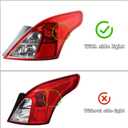 RH USA Type W/Side Light Tail Light Assembly Fit for 2012-2019 Nissan Versa Sedan Rear Lamp Right Passenger Side Rear Lights Without Bulbs 265503AN0A NI2801194