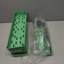 SPACELEAD Slim Storage Cart 4 Tier,Bathroom Organizer Rolling Utility,Mobile Shelving Unit Slide Out for Office, Kitchen, Laundry Room & Narrow PlacesGreen