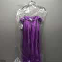 MORGAN AND CO. Juniors' Strapless Satin Long Dress W/Fold Over Neckline & Back Zipper - Formal Evening Cocktail Party Gown Purple Size 11