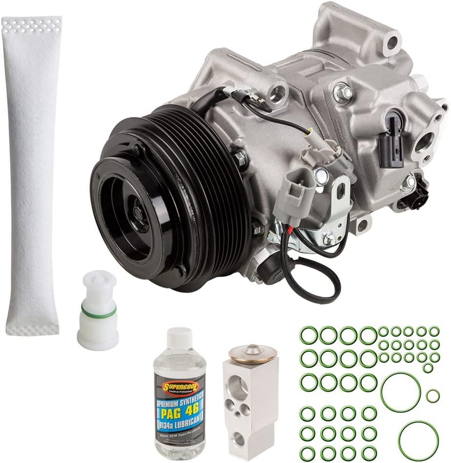 AC Compressor & A/C Kit For Toyota Sienna V6 2011 2012 2013 2014 2015 2016 - Includes Drier, Expansion, Oil & O-Rings - BuyAutoParts 60-85950RK New