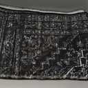 Uphome Washable Runners for Hallways, 2x6 Vintage Kitchen Runner Rug Non Slip, Farmhouse Soft Hallway Rug Runner Low Pile, Stain Resistant Entryway Carpet Runner for Laundry Bedroom Bathroom, Black