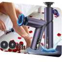 5-in-1 Professional Electric Callus Remover(Portable & Foldable), Removes 99.92% of Calluses in 3 Mins, Rechargeable Foot File Pedicure Kits with 10 & 40 Grit Pads for Soft Smooth Feet, Purple