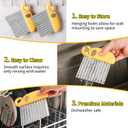 2 x Crinkle Cutter & French Fry Cutter  Effortless Stainless Steel Wavy Slicer, Ergonomic Handle Vegetable Chopper, Fun Waffle Fry Potato Cutter, Cute Elephant Shaped Fruit Veggie Cutting Tool