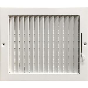 10" x 8" Adjustable Blade Sidewall Ceiling Register Vent Cover Diffuser Heavy Duty Stamped Steel (Listed Size is for Duct Opening or Inside Measurement)