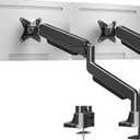 MOUNTUP Dual Monitor Mount fits 42 40 39 37 34 32 27 inch Ultrawide Screen, Holds 6.6-33lbs, Dual Monitor Arm Desk Mount, Heavy Duty Monitor Stand for 2 Monitors, with Clamp/Grommet Base