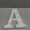 MUMUXI Marquee Light Up Letters Battery Powered LED Alphabet Lights for Party Wedding Birthday Christmas Home Bar Decoration Lighted Sign (A)