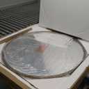 ANDY STAR 36 Inch Hand-Forged Round Gold Mirrors, Hammered Bathroom Round Wall Mirror for Over Sink, Solid Steel Metal Frame Vanity Circle Mirror for Antique, Vintage, Farmhouse, Rustic