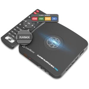 ClonerAlliance Box Pro, 1080p@60fps Video Recorder, DVR with HDMI Capture, Playback on TV. RCA/YPbPr/VGA to Digital Converter. Schedule Recording. No PC Required. (Black)