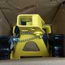 YELLOW JACKET Car Jack Stands 3 Ton with Double Locking and Large Foot Base for Lifting SUVS, Heavy Duty Steel, 6600 lb Capacity, 1 Pair, Yellow