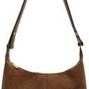 Wool Blend Tote Bag Minimalist Shoulder Purse Crossbody Handbag with Adjustable Strap
