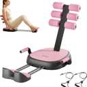 7 in 1 Ab Machine, Sit Up Exercise Equipment with Removable Auxiliary Handle, Home Workout Equipment for Abs, Legs, Arms, Ab Trainer Women Men