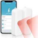 eMylo WiFi Motion Sensor 2 Pack, Smart Wireless Presence Sensor Detector with App Notification Alert, Home Security System PIR Motion Detector Compatible with Smart Life App(2.4 GHz Wi-Fi Required)