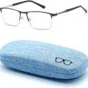 Nearsighted Glasses for Distance with Hard Case Spring Hinge Blue Light Glasses Not Reading Glasses