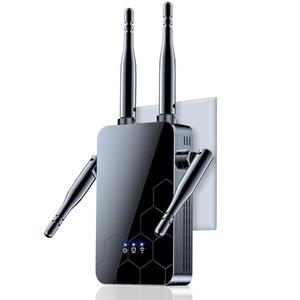 WiFi Extender Internet Booster, 10000 Sq.ft Long Range Repeater Wireless Routers Amplifier, Mesh Wi-Fi 80% Faster | Broader Than Ever, Support More Network Devices at Home, 1 Tap Setup
