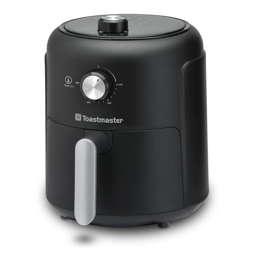 Toastmaster 2.6 Quart Air Fryer - Instant Air Fryer with 2.46 Liter Capacity - Kitchen Appliance for Healthy Cooking - Compact Appliance with Slide-Out Basket - Oil-Free Kitchen Gadget