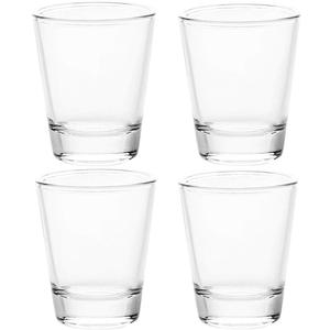 BCnmviku 1.5 oz Shot Glasses Sets with Heavy Base, Clear Shot Glass (4 Pack)