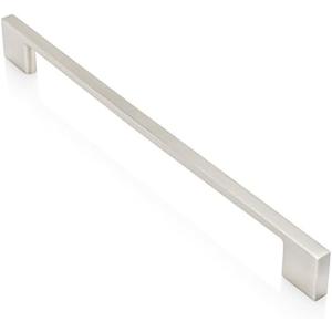 Southern Hills Brushed Nickel Cabinet Pulls - 224mm - Satin Nickel Drawer Handles, Modern Kitchen Cabinet Handles, Silver Kitchen Handles for Cabinets and Drawer Pulls, Cupboard Door Hardware 5PCS