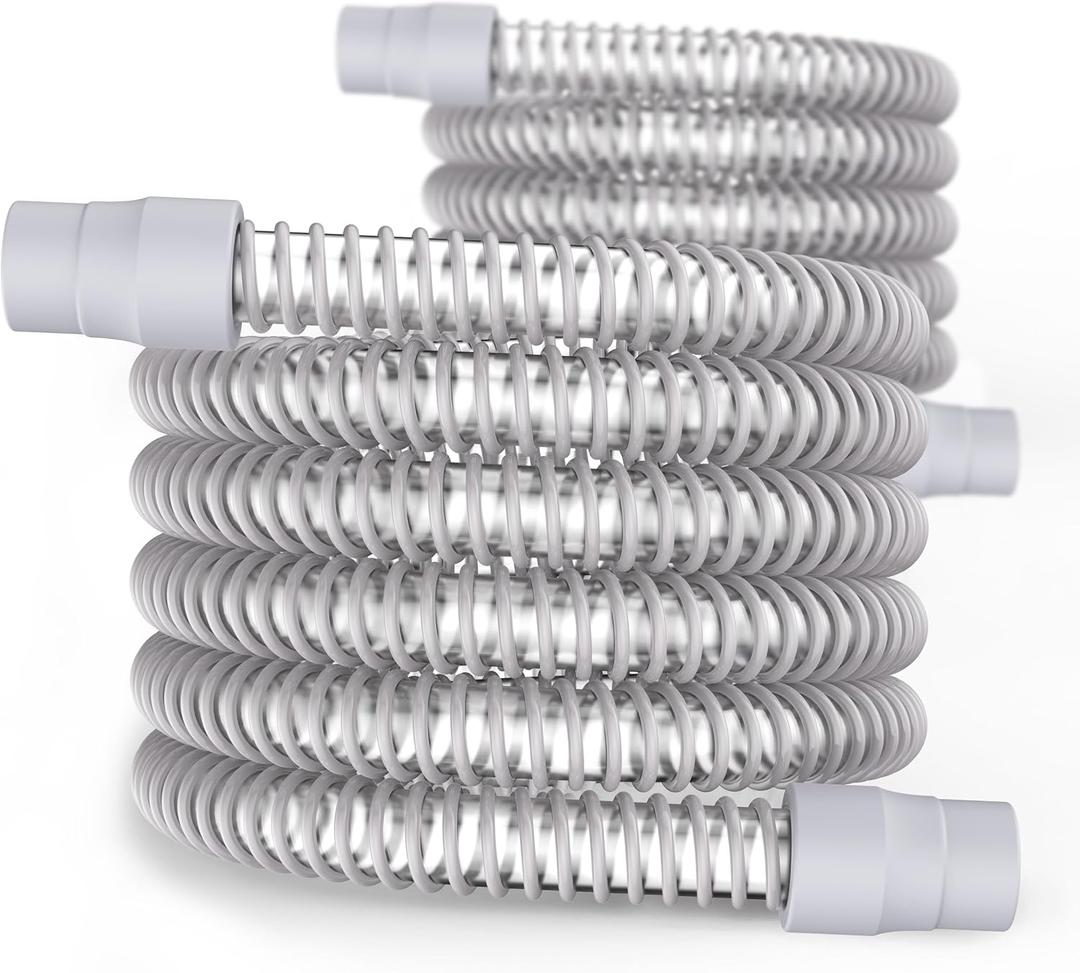 CPAP Tube - 6-Foot Universal CPAP Tubing - FSA/HSA eligible-Compatible with Most Machines & Masks, 19mm CPAP Hose - 22mm connectors, Lightweight Flexible, Odor-Free, 2-Pack