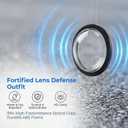 2 x 2pcs Car Camera Lens Protector,Clear Backup Camera Protective Sticker Anti-Scratch Waterproof Lens Guard for Car Camera Adhesive Installation
