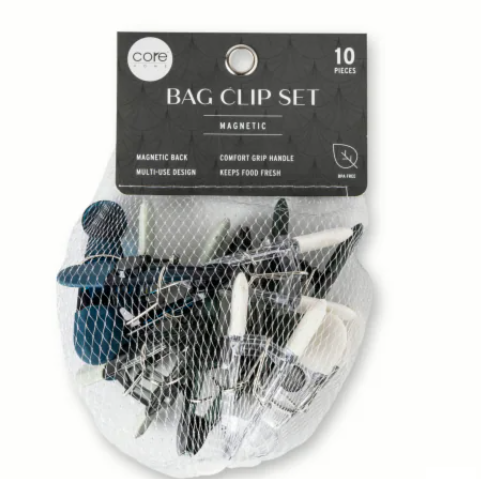 Bag Clip Set Magnetic 10 Piece