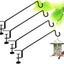 Heavy Duty Deck Bird Feeder Hanger Hook for Railing 13 Inch 3 Pack for Bird Feeders,Planters,Plants Flower Suet Baskets,Lanterns,Wind Chimes Holiday Decoration (3 Pack)