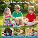 ZOMISIA 3-in-1 Frozen Dog Treat Toy, Long Lasting Interactive Dog Chew Toy, Slow Food Training to Reduce Anxiety and Boredom, for Medium and Large Dogs, Blue