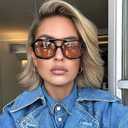 Square Aviator Sunglasses For Women,Cute Trendy Big Polarized Sunglasses For Women, Ladies Sun glasses Polarized Uv Protection (tortoise shell)