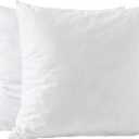 28x28 Euro Pillow Inserts-Shredded Memory Foam Fill-High Density Throw Pillow Inserts with Long Support-Home Couch Hotel Collection-Cotton Fabric-2 Pack