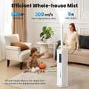 Humidifiers for Bedroom - GloryAir 2.38Gal/9L Top Fill Cool Mist Humidifier for Large Room 500ft 120H Last with Auto Mode 7-Color Light Humidistat Aroma Box Quiet Humidifiers for Plants Baby & Adults