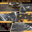 Floor Mats for Honda Ridgeline 2017 2018-2026, TPE Ridgeline Sport,RTL,Trail Sport,Black Edition, RTL-E Floor Mats, Non-Slip Waterproof Summer Winter 1st & 2nd Row & Bed Liners