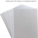 Samsill 100 Pack 8.5" x 11" Clear Write On Transparency Film, 5 mil, for Use with Dry Erase Markers only, Not for Use in Printer, Acetate Sheets