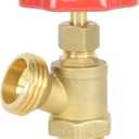 HYDRO MASTER Brass Boiler Drain Valve, 3/4 in. x 3/4 in. MPT x MHT,For Residential Plumbing and Heating Systems (3/4" MIP x 3/4" MHT)