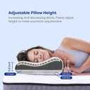Ecosa Pillow | Supreme Comfort & Support | #1 Pillow for Comfort | Adjustable Height | Best for All Sleep Positions | Machine Washable Cover | 100 Night Sleep Trial, Standard Size: 38cm x 56cm Size within Travel Case