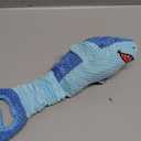 LEGEND SANDY Dog Toys for Aggressive Chewers, Large Dog Toys to Keep Them Busy, Interactive Squeaky Pet Toys,Crinkle Tug of War Dog Chew Toy (Blue Shark)