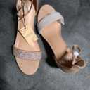 Madden Nyc Women's Illie City Sandal, Beige, Size 10