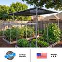 ColourTree 50% Black Shade Cloth, 16FT x 20FT Mesh Tarp, UV Resistant Netting with Upgrade Grommets for Plant Cover, Greenhouse, Chicken Coop, Barn, Kennel, Garden