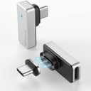 USB C Magnetic Adapter 24Pin, (2 Pack) Type C Connector Support PD 240W Fast Charge, USB 4.0 40Gbps Data Transfer and 8K 60Hz Video Output for Steam Deck, MacBook Pro/Air and More Type C Devices