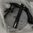 ZIECUKU Metal Coat Rack with Natural Marble Base,360°Rotary Coat Rack Stand with 14 Hooks,Modern Freestanging Coat Racks for Entryway,Office,Black Coat Jacket Hanger Tree Stand for Coats, Scarves