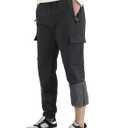 WaltZon Boys Girls Snow Pants Waterproof Fleece Lined Ski Pants Kids Insulated Winter Hiking Pants Outdoor Softshell with Zipper Pockets(3801SnowBlack16)