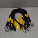 STANLEY S300421 Black 21" Rubber Tarp Bungee Cords for Boating, Camping, Cargo Support, 10 Pack