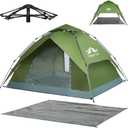 Night Cat Instant Popup Tents 2-3 Persons with Footprint Tarp Easy Setup Camping Tent with Rainfly Double Layers Waterproof Automatic Hydraulic Mechaism