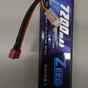 Zeee 2S Lipo Battery 7.4V 80C 7200mAh Hardcase RC Battery with T Connector for RC Vehicles Car Truck Losi Slash Buggy Team Associated
