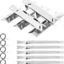 Grill Replacement Parts for Cuisinart GAS9556AS, GAS2456AS,GAS2556AS,GAS1456ASO,GAS1456BSO,GAS9456AS, Cuisinart 2556, Heat Tent Grill Burner for Cuisinart 5 Burner Gas Grill GAS9556AS GAS2556AS
